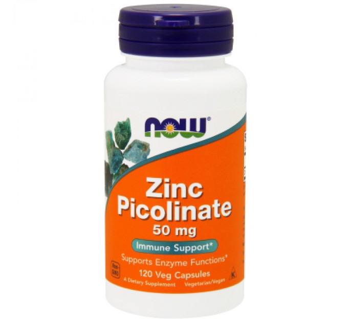 Now Foods Мінерали Now Foods Цинк Пиколинат 50мг, 120 гелевих капсул (NOW-01552)