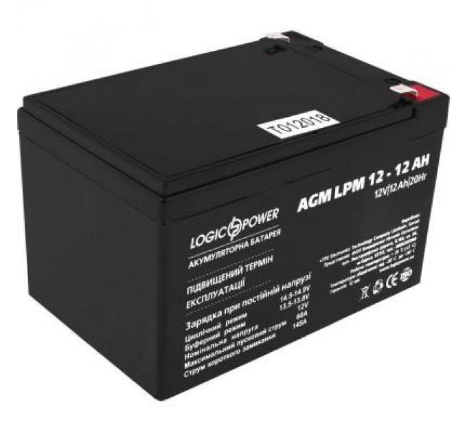 Батарея до ДБЖ LogicPower LPM 12В 12Ач (6550)