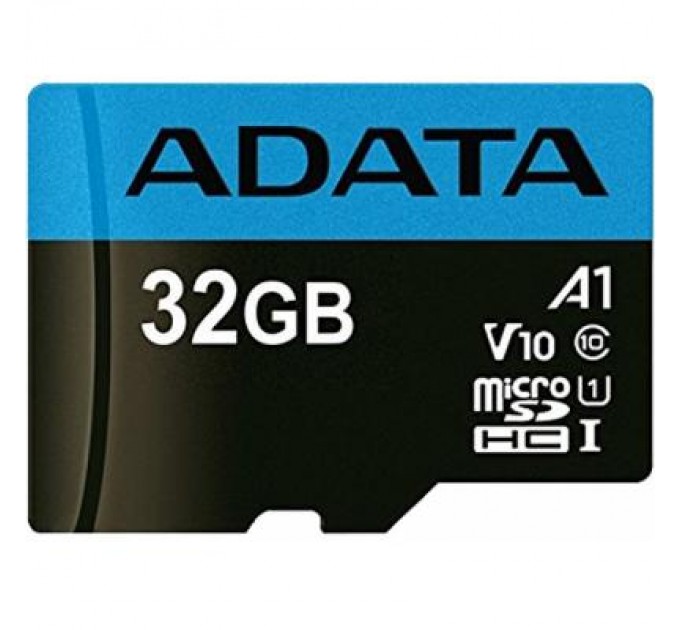 ADATA Карта пам'яті ADATA 32GB microSD class 10 UHS-I A1 Premier (AUSDH32GUICL10A1-RA1)