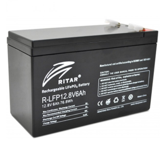 Батарея LiFePo4 Ritar R-LFP 12.8V 6Ah