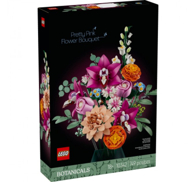 LEGO Конструктор LEGO Botanicals Милий рожевий букет квітів (10342)