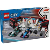 Конструктор LEGO City Гараж F1 та автомобілі Mercedes-AMG і Alpine (60444)