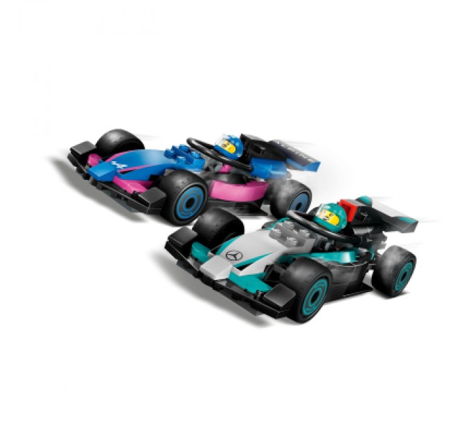LEGO Конструктор LEGO City Гараж F1 та автомобілі Mercedes-AMG і Alpine (60444)