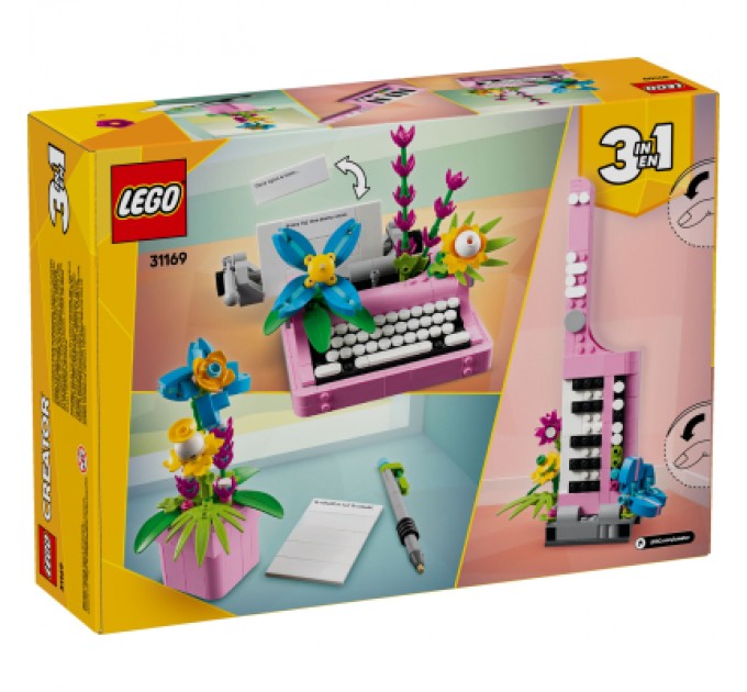 LEGO Конструктор LEGO Creator Друкарська машинка з квітами (31169)