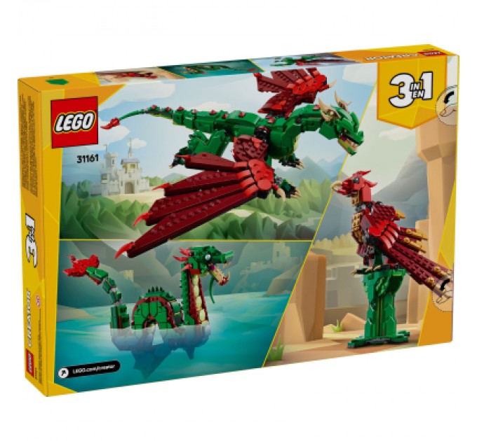 LEGO Конструктор LEGO Creator Середньовічний дракон (31161)