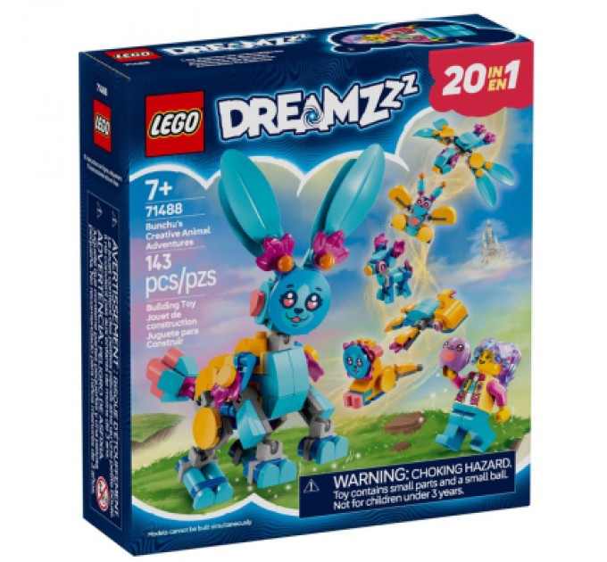 LEGO Конструктор LEGO DREAMZzz Творчі тваринні пригоди Бунчу (71488)