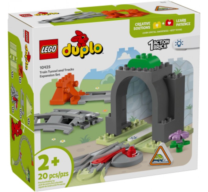 Конструктор LEGO DUPLO Town Додатковий набір. Залізничний тунель і колії (10425)