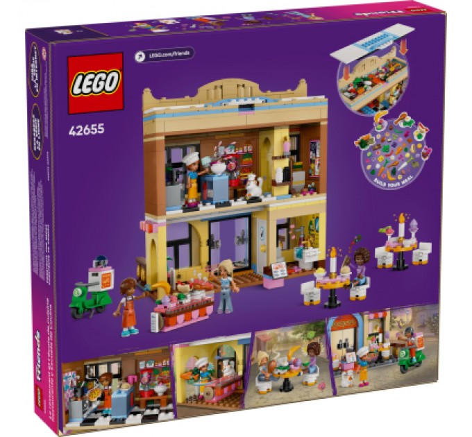 LEGO Конструктор LEGO Friends Ресторан і кулінарна школа (42655)