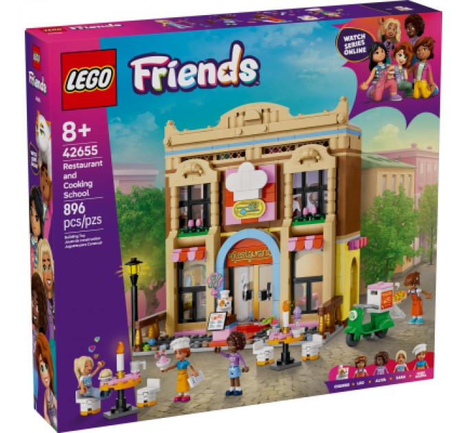 LEGO Конструктор LEGO Friends Ресторан і кулінарна школа (42655)
