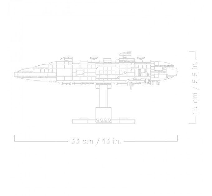 LEGO Конструктор LEGO Star Wars Зоряний крейсер Дім один (75405)
