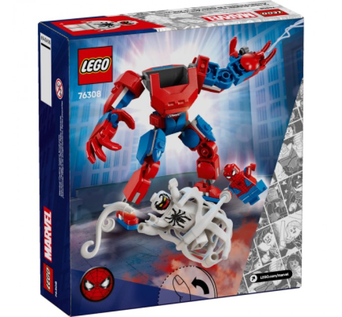 Конструктор LEGO Super Heroes Робот Людини Павука проти Анти-Венома (76308)