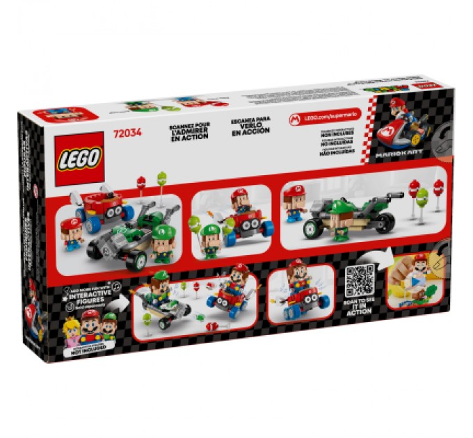 LEGO Конструктор LEGO Super Mario Mario Kart – Baby Mario vs. Baby Luigi (72034)