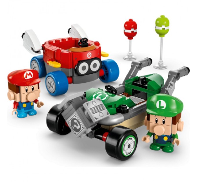 LEGO Конструктор LEGO Super Mario Mario Kart – Baby Mario vs. Baby Luigi (72034)