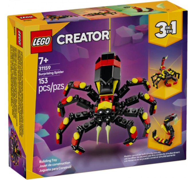 LEGO Конструктор LEGO Creator Дикі тварини: Дивовижний павук (31159)