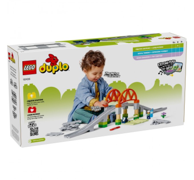 Конструктор LEGO DUPLO Town Додатковий набір. Залізничний міст і колії (10426)