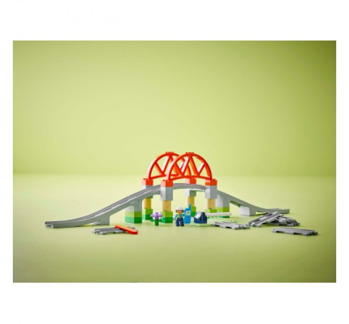 Конструктор LEGO DUPLO Town Додатковий набір. Залізничний міст і колії (10426)