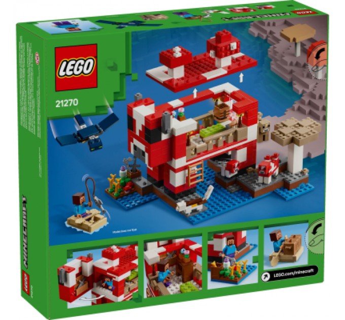 LEGO Конструктор LEGO Minecraft Грибний будинок (21270)