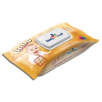 Дитячі вологі серветки Handy Fresh яблуко, клапан, 72 шт (4820237500205)