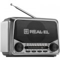 REAL-EL Портативний радіоприймач REAL-EL X-525 Grey