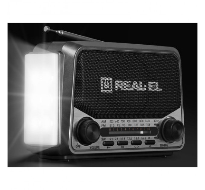 REAL-EL Портативний радіоприймач REAL-EL X-525 Grey