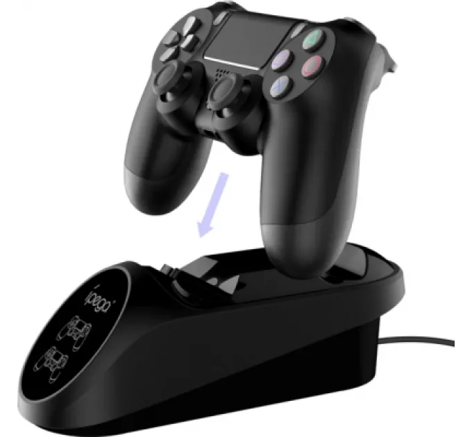 iPega Зарядний пристрій iPega PG-9180 Для геймпадів PS4 Black (PG-9180)
