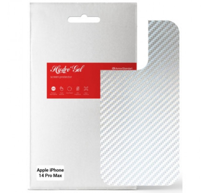 Armorstandart Плівка захисна Armorstandart back panel Apple iPhone 14 Pro Max Carbone Silver (ARM64970)