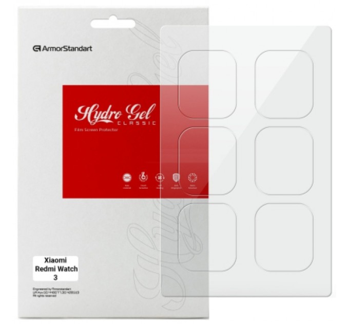 Плівка захисна Armorstandart Xiaomi Redmi Watch 3 6 pcs (ARM67090)