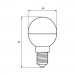 Eurolamp Лампочка Eurolamp LED ECO серия "P" G45 7W 700Lm E14 4000K (LED-G45-07144(P))