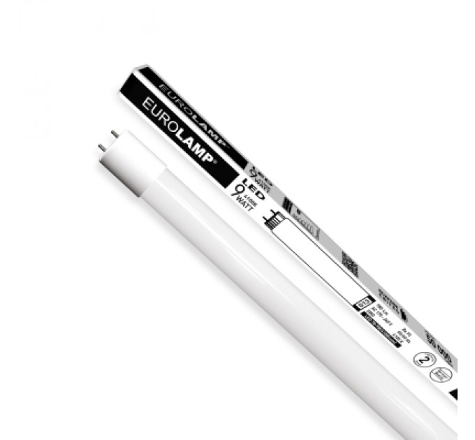 Eurolamp Лампочка Eurolamp Линейная светодиодная лампа EUROLAMP стекло 9W G13 (T8) 4000K 220V (LED-T8-9W/4000(скло))
