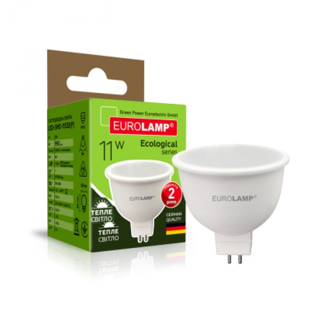 Лампочка Eurolamp LED SMD MR16 11W GU5.3 3000K (LED-SMD-11533(P))