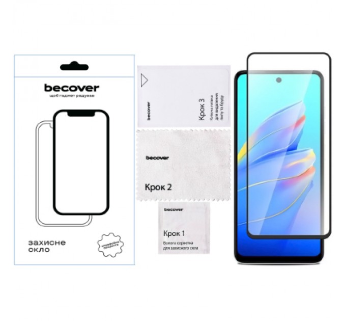 BeCover Скло захисне BeCover Tecno Spark Go 1 (KL4) Black (712318)