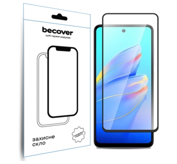 BeCover Скло захисне BeCover Tecno Spark Go 1 (KL4) Black (712318)