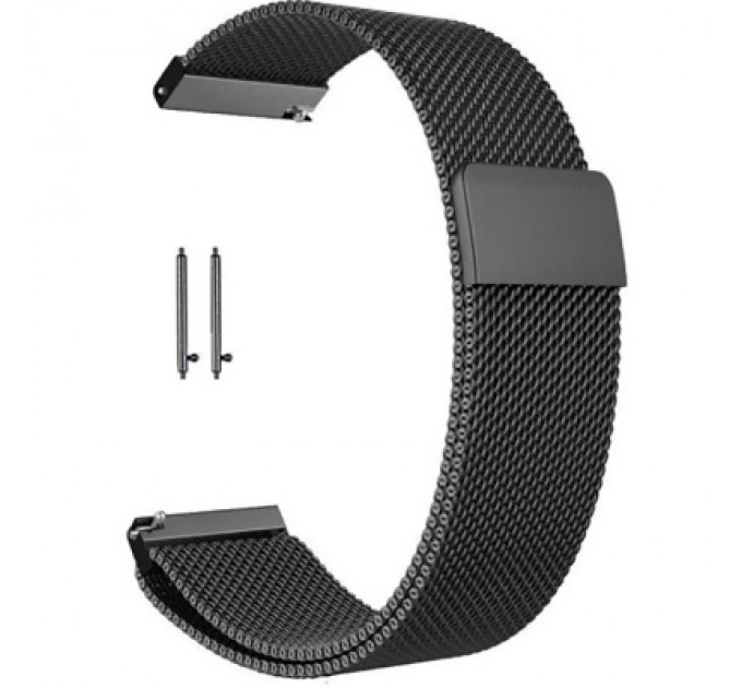 BeCover Ремінець до смарт-годинника BeCover Milanese Style для Samsung Galaxy (20mm)/Watch 5/ Watch 4.../Gear S2 Classic/Gear Sport Gray (707673)