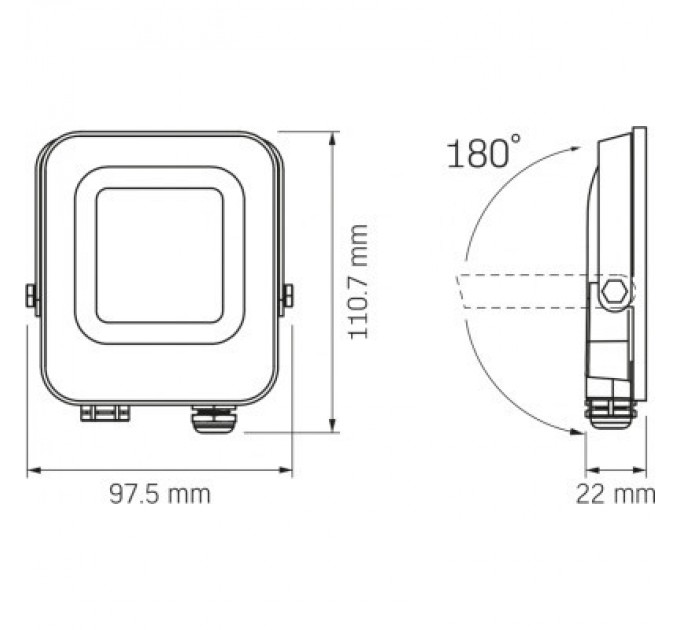 Videx Прожектор Videx VL-F3e-105W-12V