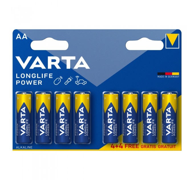 Varta Батарейка Varta Longlife Power AA BLI 1.5V (8 шт)