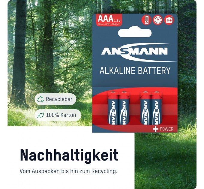 Ansmann Батарейка Ansmann AAA/LR03 BL 4шт