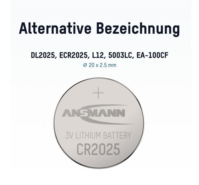 Ansmann Батарейка Ansmann CR2025 BL 1шт