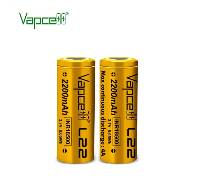 Vapcell Аккумулятор Vapcell 18500 L22 Li-Ion 2200mAh 1шт