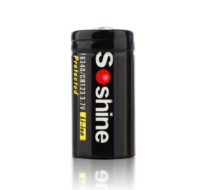 Soshine Аккумулятор Soshine Protected CR123A/16340 3.7V 700mAh 1шт