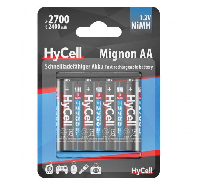 Ansmann Аккумуляторы Ansmann AA/HR06 HyCell NI-MH 2700 mAh BL 4 шт