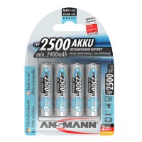 Аккумуляторы Ansmann AA/HR06 NI-MH 2500 mAh BL 4 шт