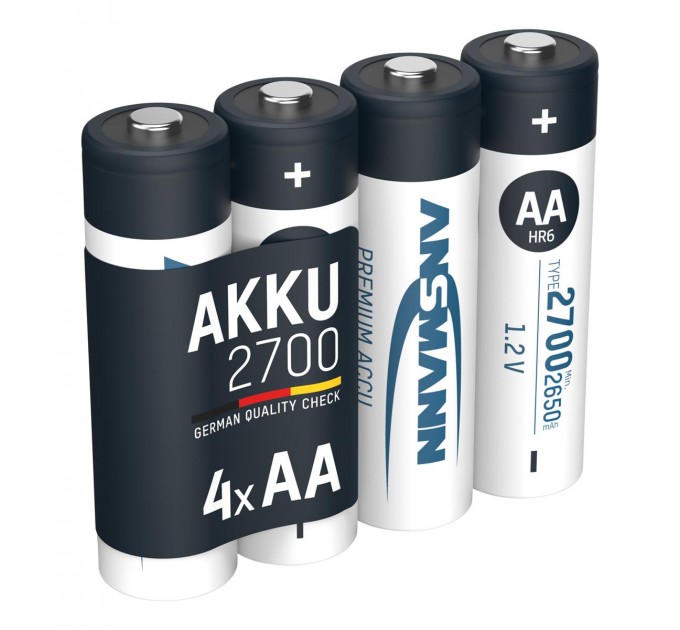 Ansmann Аккумуляторы Ansmann AA/HR06 NI-MH 2700 mAh BL 4 шт