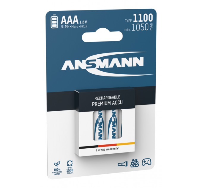 Ansmann Аккумуляторы Ansmann AAA/HR03 NI-MH 1100 mAh BL 4 шт