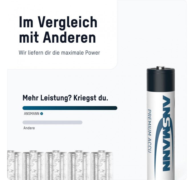 Ansmann Аккумуляторы Ansmann AAA/HR03 NI-MH 1100 mAh BL 4 шт