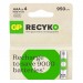 Gp Аккумуляторы GP Recyko Eco AAA/HR03 NI-MH 950mAh Box 4 шт
