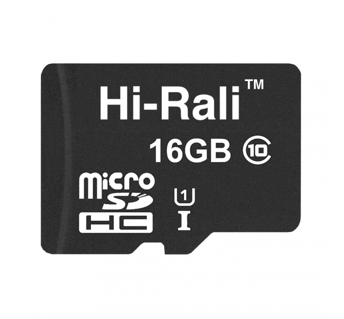 Hi-Rali Карта пам`ятi MicroSDHC 16GB UHS-I Class 10 Hi-Rali (HI-16GBSD10U1-00)