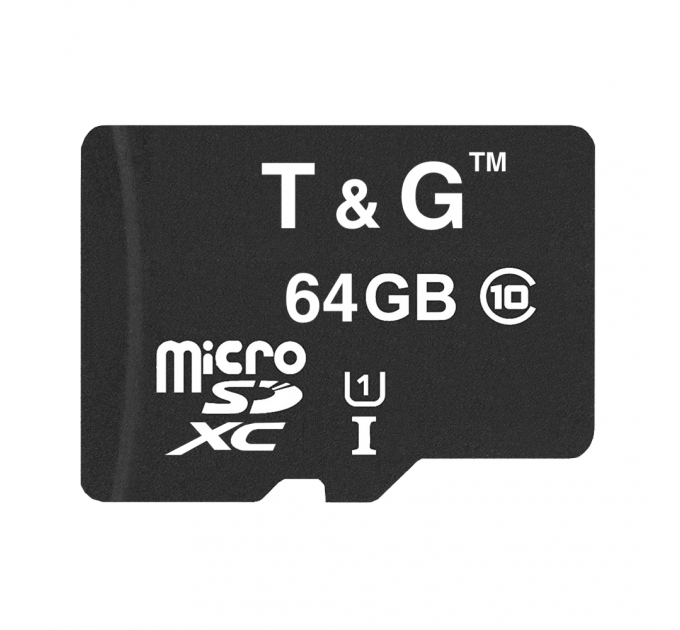 Карта памяти MicroSDXC  64GB UHS-I Class 10 T&G (TG-64GBSDCL10-00)