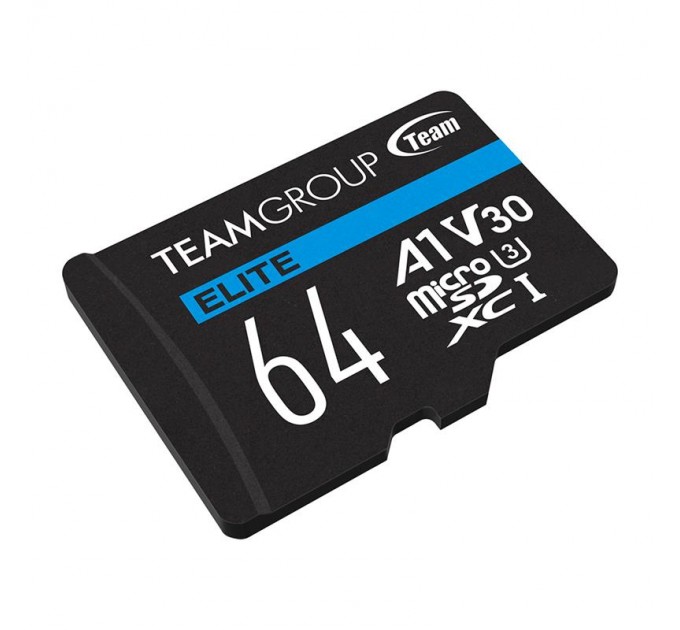 Team Карта пам`ятi MicroSDXC 64GB UHS-I/U3 Class 10 Team Elite (TEAUSDX64GIV30A103)