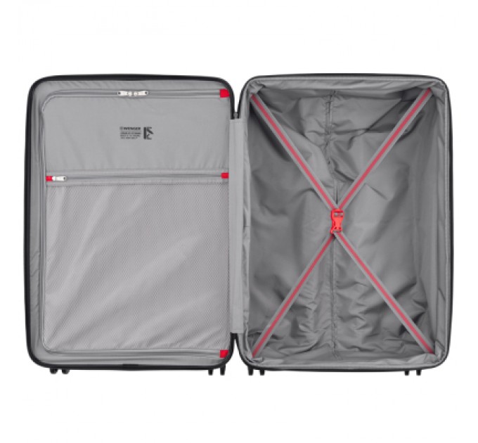 Валіза Wenger Oryson, середня, пластик, 4 колеса, чорна (653165)