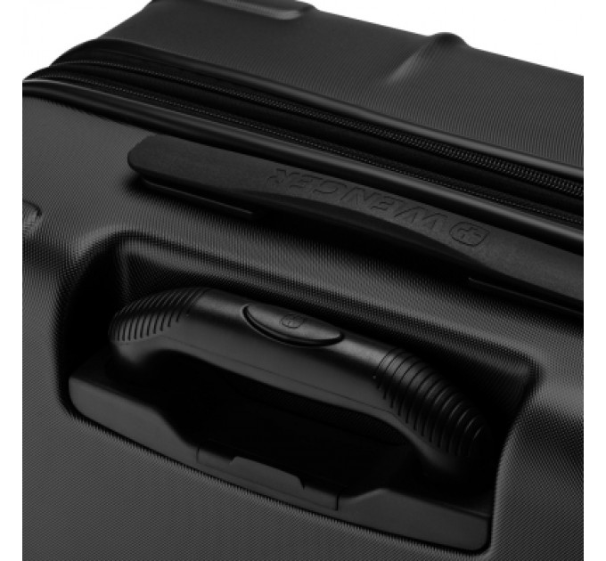 Валіза Wenger Oryson, середня, пластик, 4 колеса, чорна (653165)